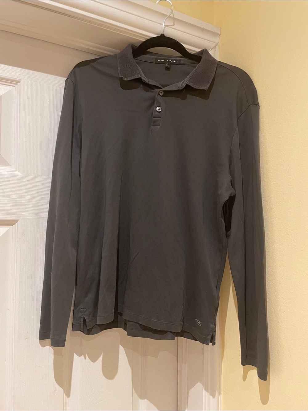Pima Cotton Effortless Business Casual Normcore Men's Long-Sleeve Polo
